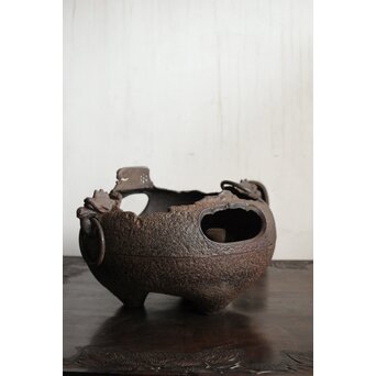 ヤツレ瓶掛 風炉釜 鉄瓶掛　M434 