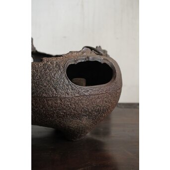 ヤツレ瓶掛 風炉釜 鉄瓶掛　M434 