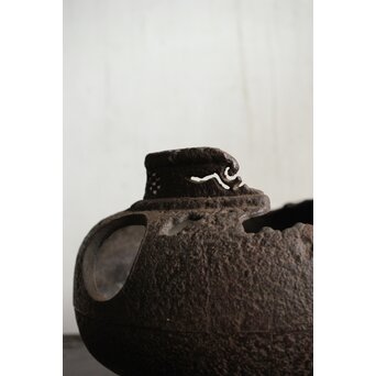 ヤツレ瓶掛 風炉釜 鉄瓶掛　M434 