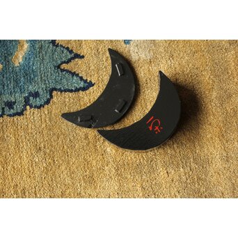 飛来一閑 三日月香合/平方茶入盆　Q369 