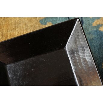 飛来一閑 三日月香合/平方茶入盆　Q369 