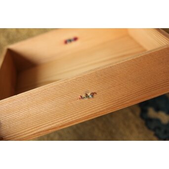 飛来一閑 三日月香合/平方茶入盆　Q369 