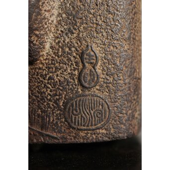 狩野探幽 群鶴図 松竹梅意匠 銀象嵌平手 蒔絵蓋 銚子　M436 