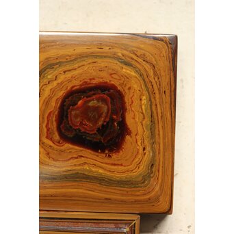 堆漆四方香合　Q370 