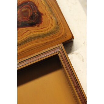 堆漆四方香合　Q370 