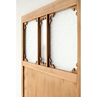 レトロガラス雪隠戸 2枚1組　GD0246 