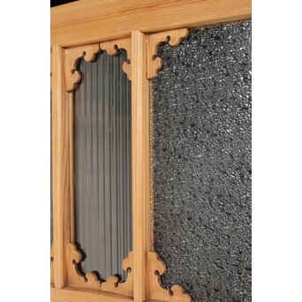 レトロガラス雪隠戸 2枚1組　GD0246 