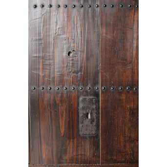 時代 飴色板戸　B1081 