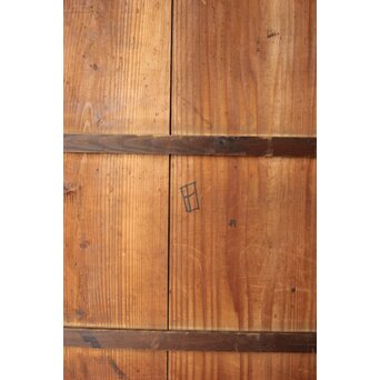 時代 飴色板戸　B1081 