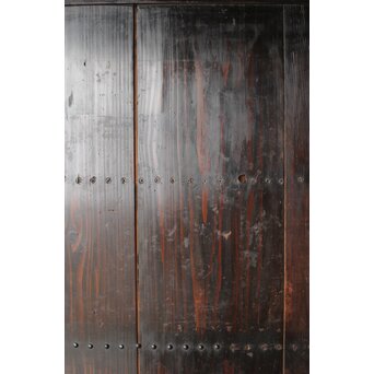 時代 飴色板戸　B1081 