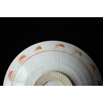 北大路魯山人 赤絵皿　P499 