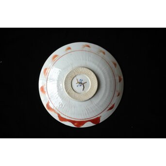 北大路魯山人 赤絵皿　P499 