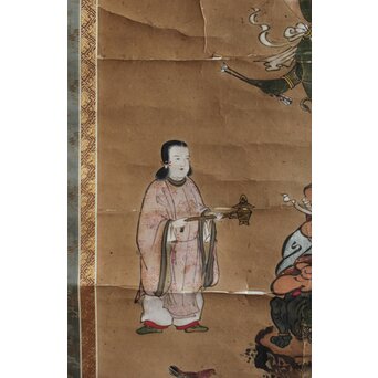 江戸文政仏画 青面金剛図　Z555 