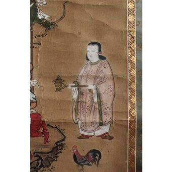 江戸文政仏画 青面金剛図　Z555 