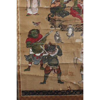 江戸文政仏画 青面金剛図　Z555 