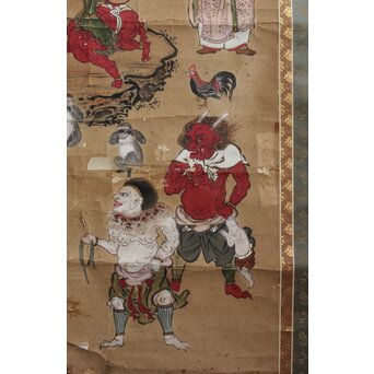 江戸文政仏画 青面金剛図　Z555 