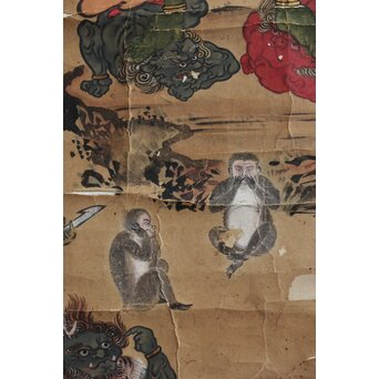 江戸文政仏画 青面金剛図　Z555 