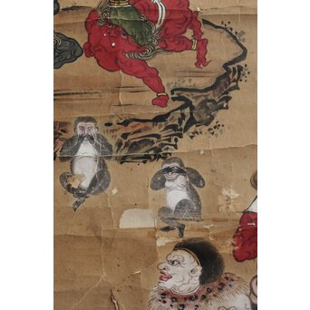 江戸文政仏画 青面金剛図　Z555 