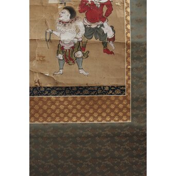 江戸文政仏画 青面金剛図　Z555 