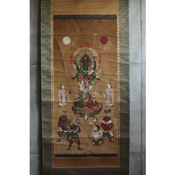 江戸文政仏画 青面金剛図　Z555 