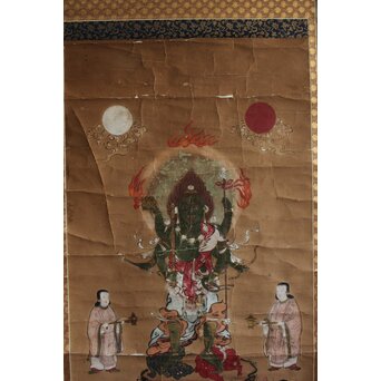 江戸文政仏画 青面金剛図　Z555 