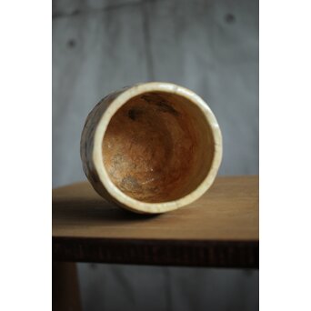 清水七兵衛 手捻碗 絵付　P500 