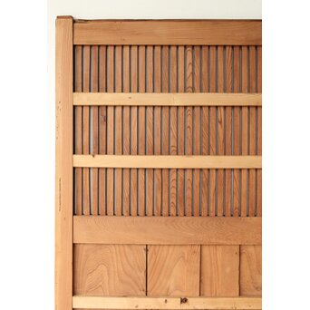 総欅赤い格子蔵戸　W0175Y 