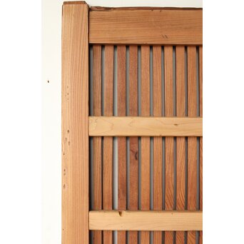 総欅赤い格子蔵戸　W0175Y 