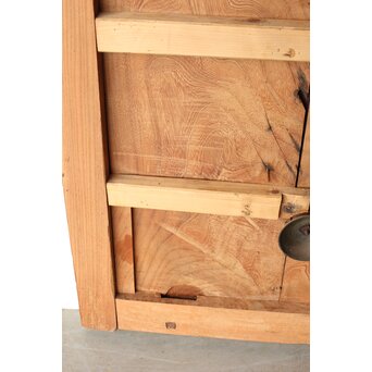 総欅赤い格子蔵戸　W0175Y 