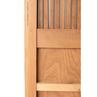 総欅赤い格子蔵戸　W0175Y 