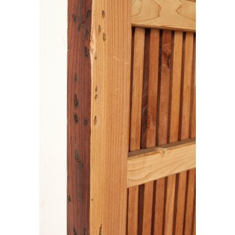 総欅赤い格子蔵戸　W0175Y 