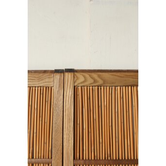 栗框 蒲穂戸/簀戸S 4枚1組　F273 栗の色味と杢目が素敵です