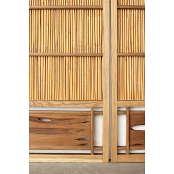 栗框 蒲穂戸/簀戸S 4枚1組　F273 