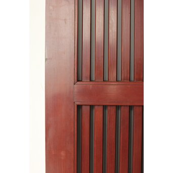 赤い格子蔵戸　W0176 