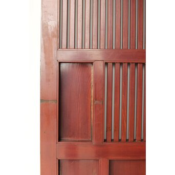 赤い格子蔵戸　W0176 