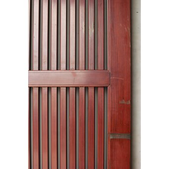 赤い格子蔵戸　W0176 