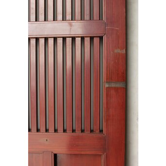 赤い格子蔵戸　W0176 