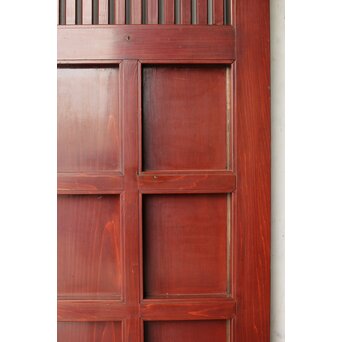 赤い格子蔵戸　W0176 