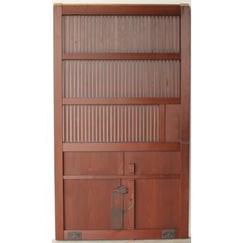 赤い格子蔵戸　W0176 ウラ