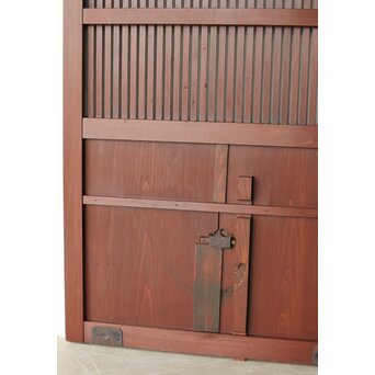 赤い格子蔵戸　W0176 