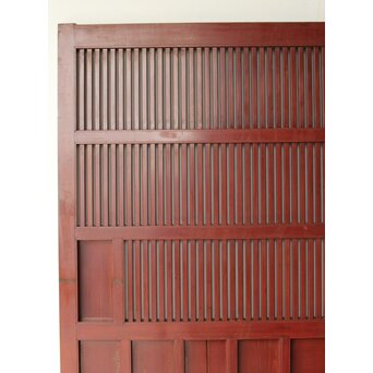 赤い格子蔵戸　W0176 