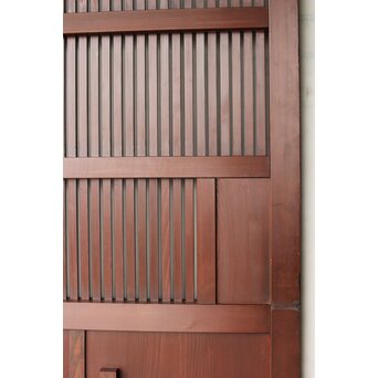 赤い格子蔵戸　W0176 