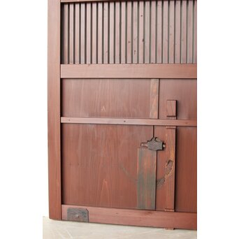 赤い格子蔵戸　W0176 