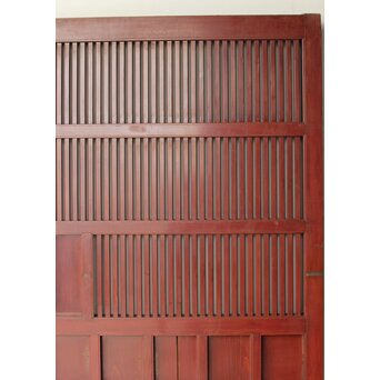 赤い格子蔵戸　W0176 