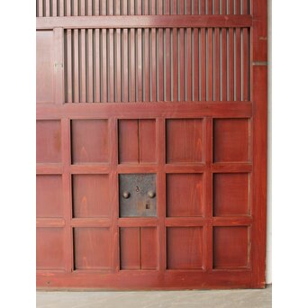 赤い格子蔵戸　W0176 