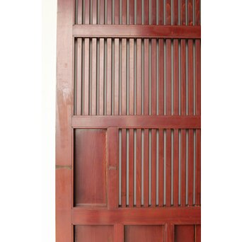 赤い格子蔵戸　W0176 