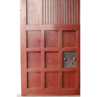 赤い格子蔵戸　W0176 