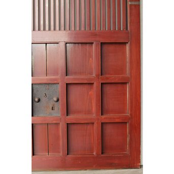 赤い格子蔵戸　W0176 