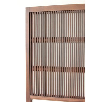 障子枠付 釘無細身格子戸 4枚1組　L1144 