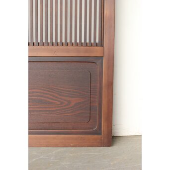 障子枠付 釘無細身格子戸 4枚1組　L1144 